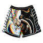 Drip Drop Labs Super Future basketball shorts in vibrant colors with athletic design and logo detail.