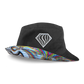 Reversible Super Future V2 bucket hat by Drip Drop Labs featuring bold patterns and casual style.