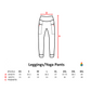 Drip Drop Labs Super Future velvet leggings showing a close-up of the black, form-fitting fabric with subtle texture.