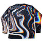 Super Future - Black Longsleeve Crushed Velvet Shirt