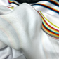 White athletic hoodie by Drip Drop Labs from the Super Future collection, featuring a comfortable fit and sporty design.