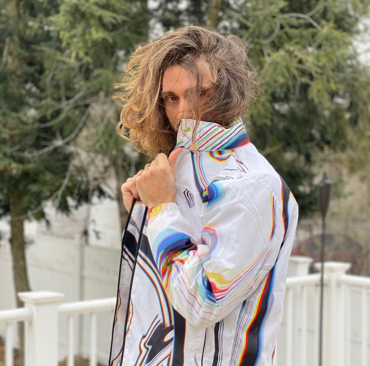 Super Future - White Windbreaker - Drip Drop Labs