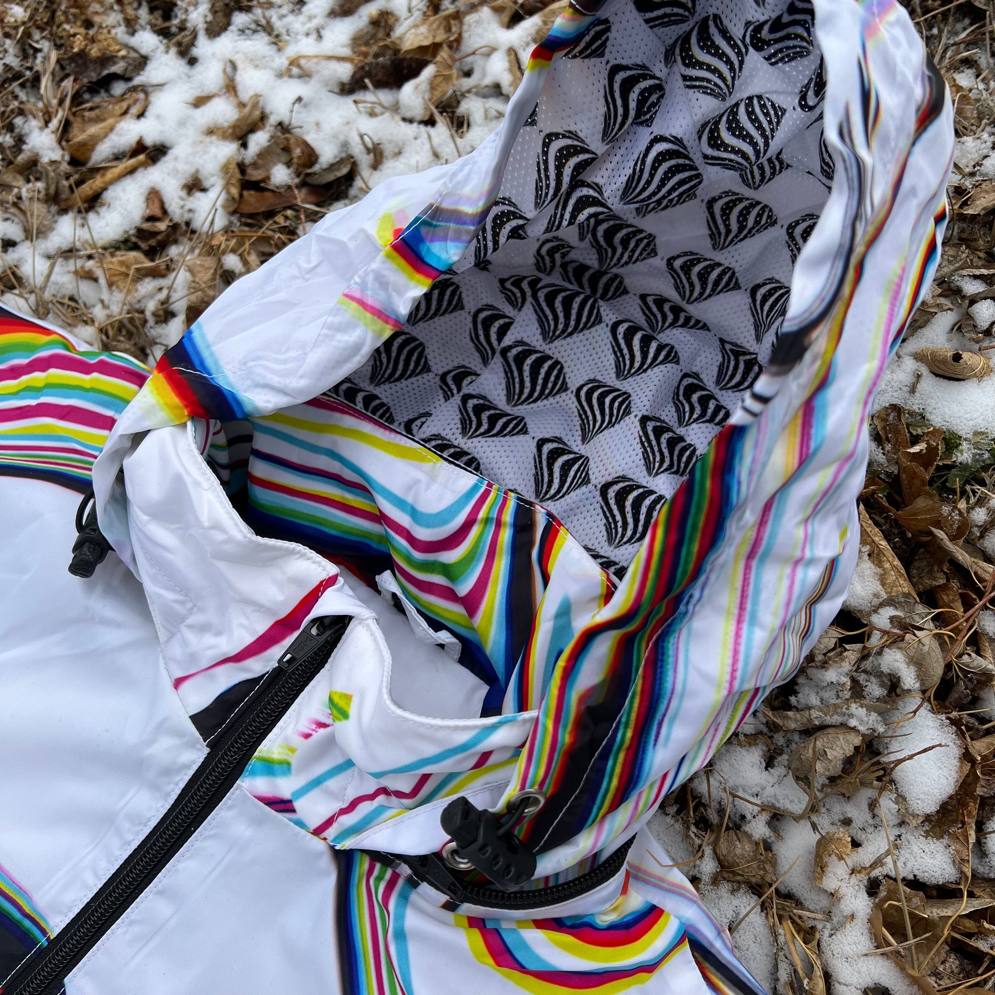 Super Future - White Windbreaker - Drip Drop Labs