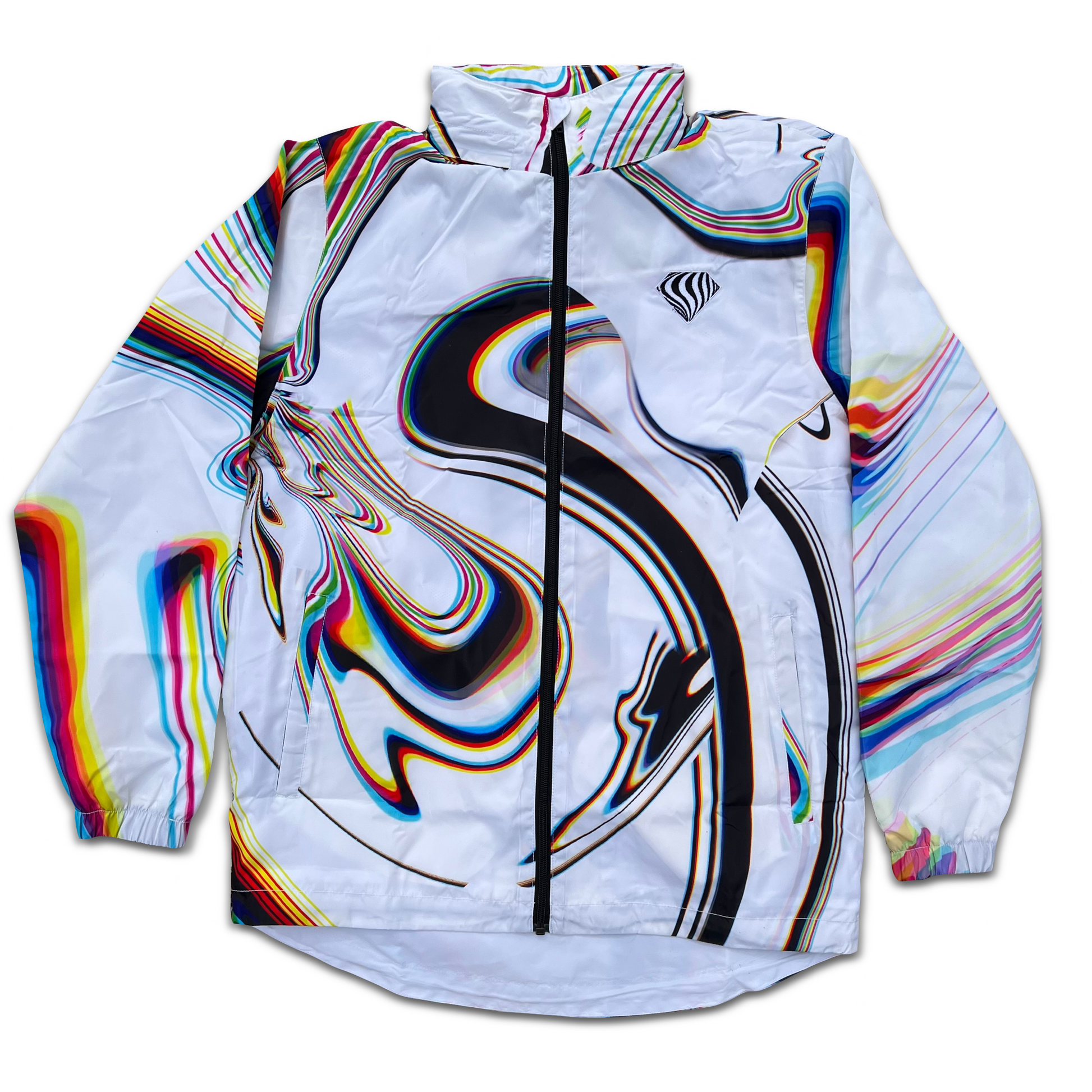 Super Future - White Windbreaker - Drip Drop Labs
