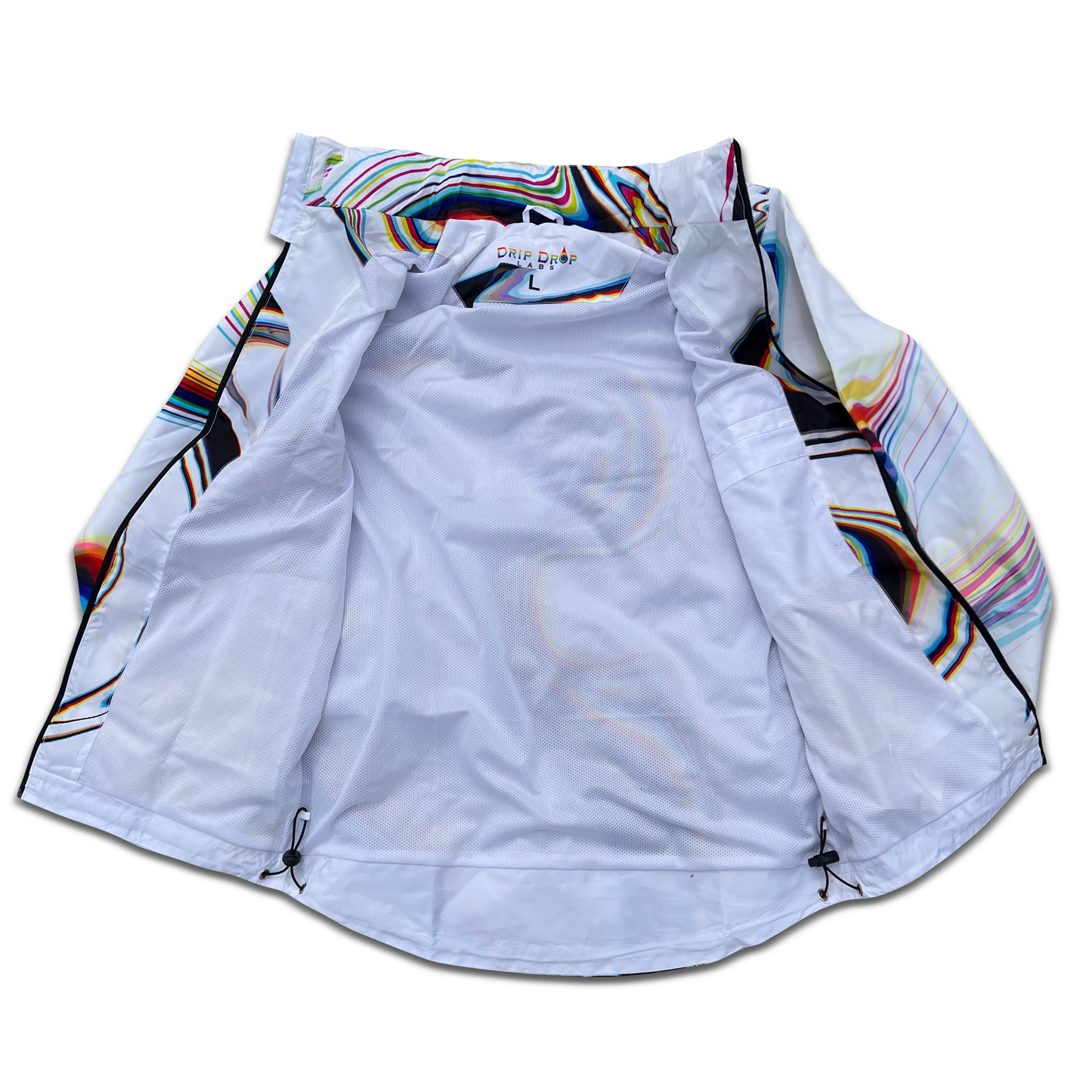 Super Future - White Windbreaker - Drip Drop Labs