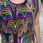 Electric Goo basketball jersey by Drip Drop Labs featuring vibrant colors and sporty design on a sleeveless athletic jersey.
