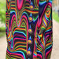 Electric Goo basketball jersey by Drip Drop Labs featuring vibrant colors and athletic fit, displayed on a mannequin.