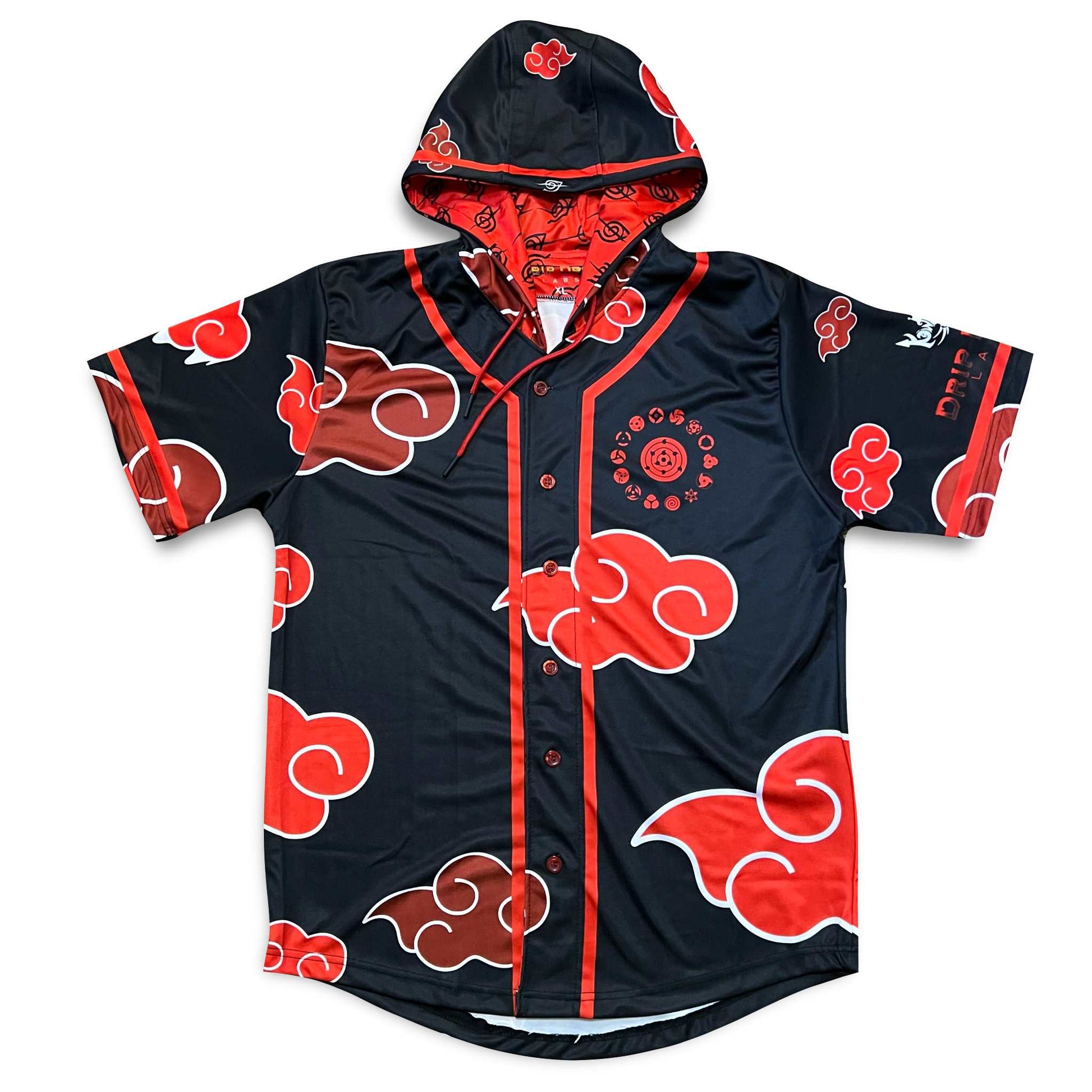 AkatsukiDrip Hooded Baseball Jersey Drip Drop Labs