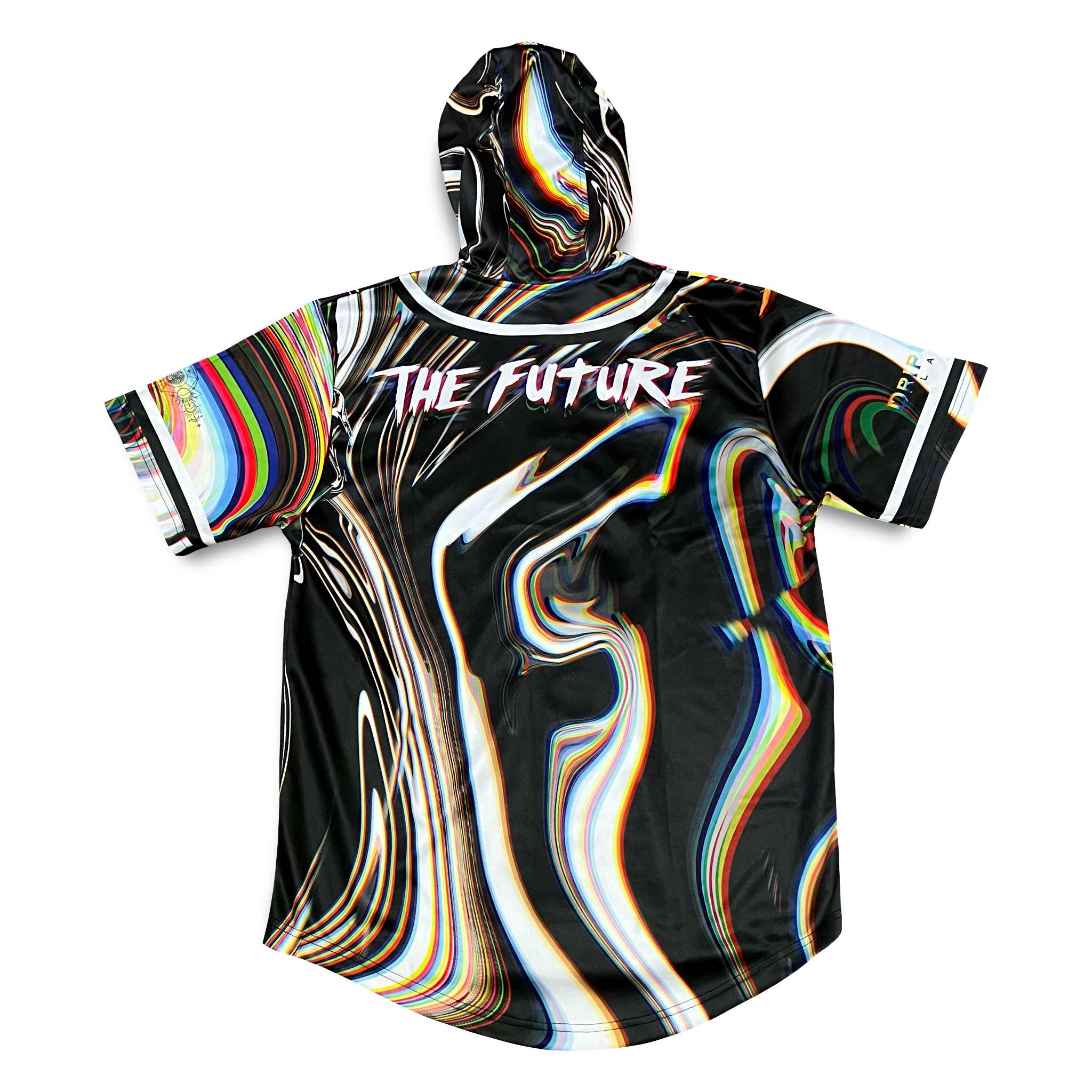 Super Future - Black Hooded Baseball Jersey