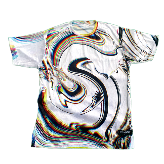 Super Future - White Crushed Velvet Shirt - Drip Drop Labs