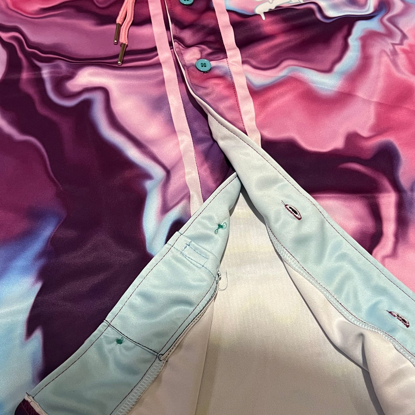 GrizDripv1 - Hooded Baseball Jersey