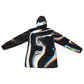 Black winter coat by Drip Drop Labs featuring a sleek design and a premium insulated look, perfect for cold weather wear.