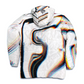 White winter coat by Drip Drop Labs from Super Future collection, featuring a stylish, insulated coat with a high collar.